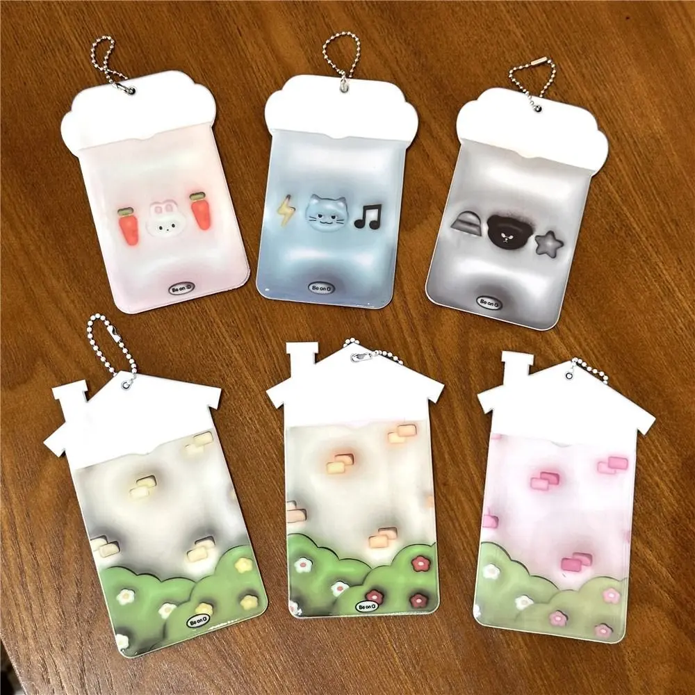 Rabbit Cool Bear Idol Photocard Holder Dog Korean Style Captain Bunny Card Sleeve Protective Case 3D Rock Cat Bus Card Holder