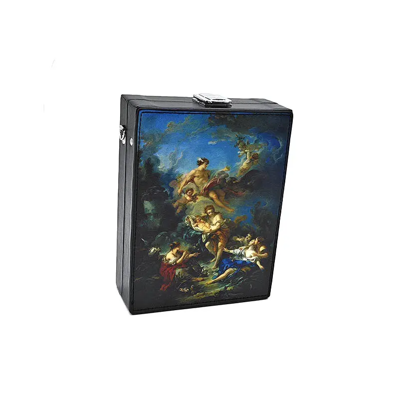 Classical women shoulder bag PU leather fashion daily bag vintage Renaissance bag