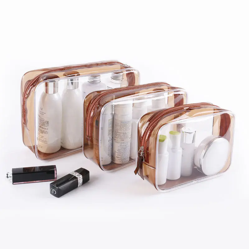 PVC waterproof transparent cosmetic bag wash bath storage bag travel multi-function storage bag cosmetic handbag tool box