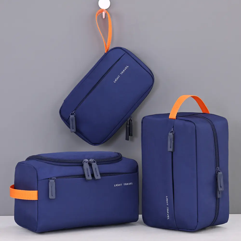 3 in1 Travel Light Wash Bag for Men Oxford Toiletry Organizer Dopp Kit Water-resistant Shaving Bag Cosmetic Bag Makeup Organizer