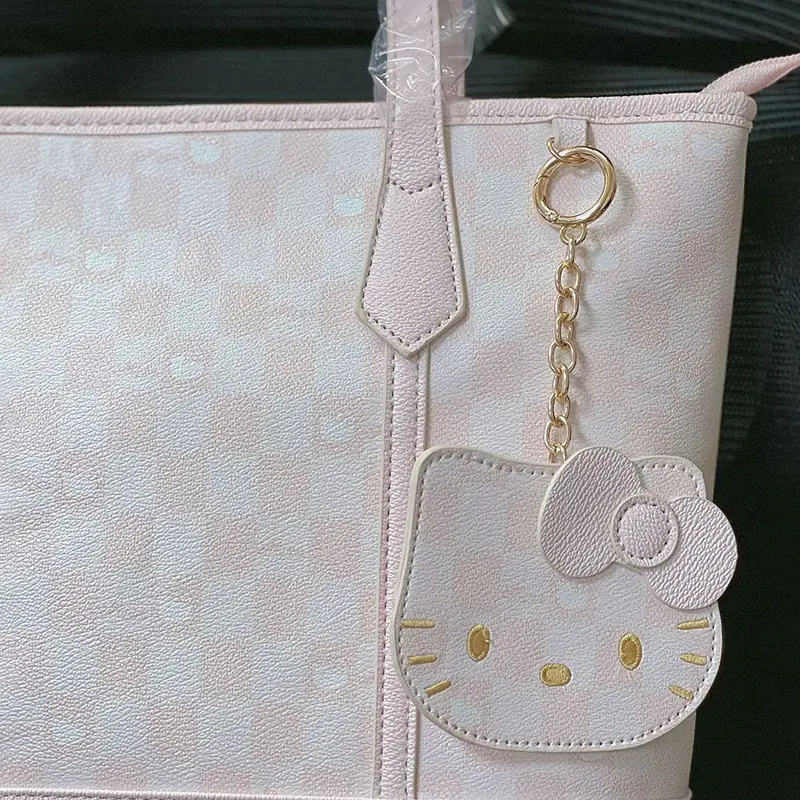 Printed Tote Bag Cute Girl Pink Large Capacity Women'S Handbag Commuter Pu Shoulder Bag