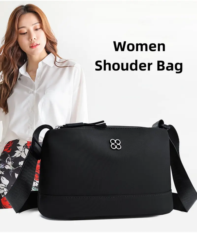 Soft Nylon Cloth Women Shoulder Bag Multiple Pockets Lady Tote Lightweight Handbag Female Casual Style Crossbody Bags Student