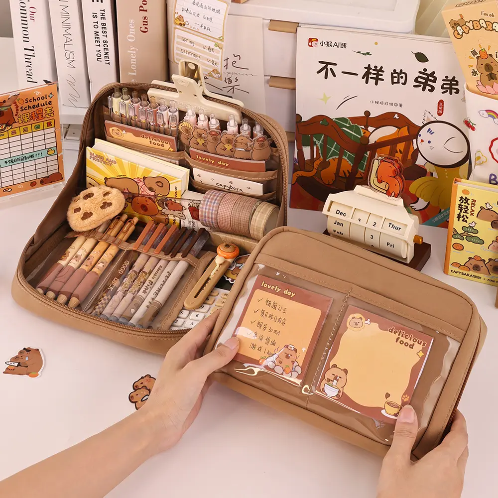 12 Layer Pencil Case Large Capacity Student Minimalist Pencil Bag Stationery Bag Pen Case Zipper Pencil Pouch School Supplies