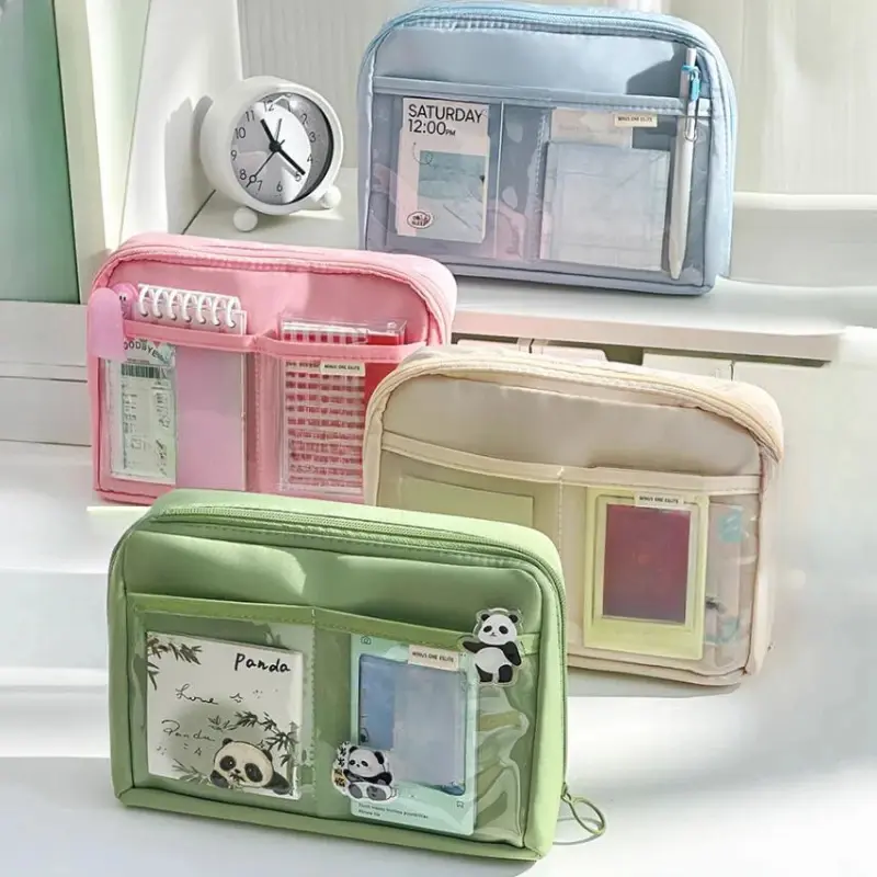 12 Layer Pencil Case Large Capacity Student Minimalist Pencil Bag Stationery Bag Pen Case Zipper Pencil Pouch School Supplies
