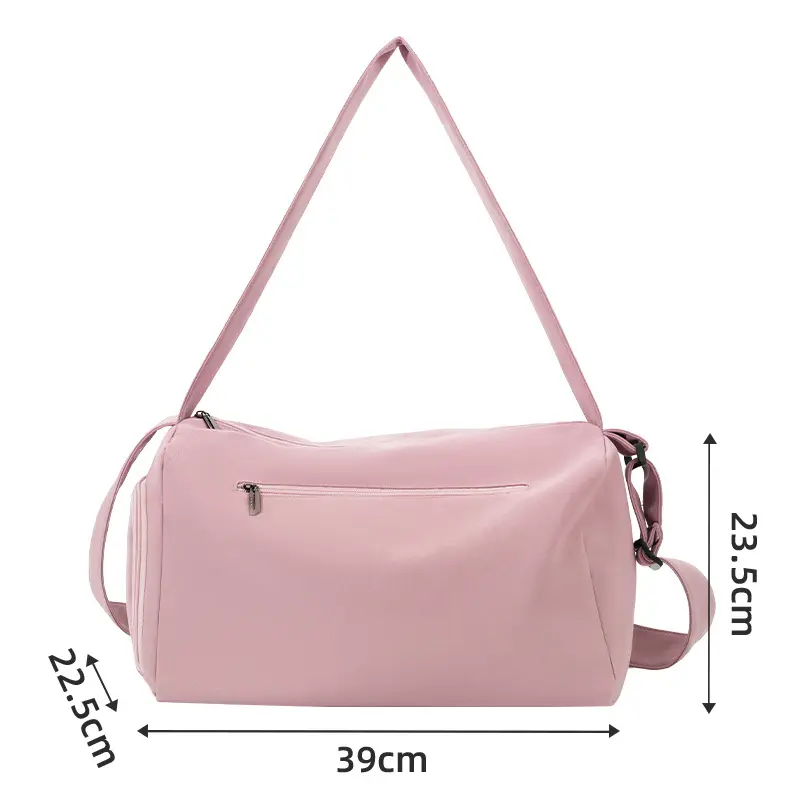 Large Capacity Solid Color Travel Bag Clothes Packaging Organizer Women Men Outdoor Sport Waterproof Handbag Luggage Accessories