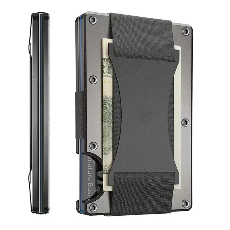 Forged Carbon Fiber Mini Slim Wallet case organizer for Men Cartera Tarjetero Hombre Cashback Credit Card Holder Luxury gift