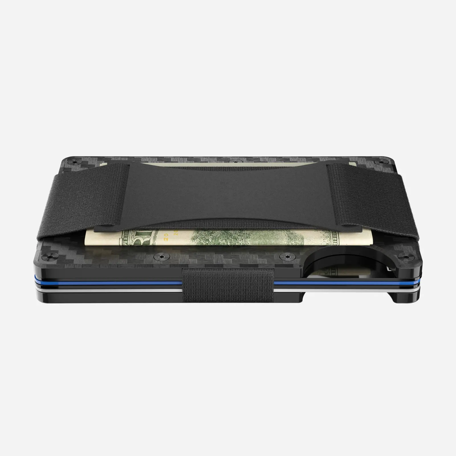 The Ridge Wallets for Men - Slim Minimalist Wallet For Men, Front Pocket, RFID - Card Holder Wallet - Carbon Fiber