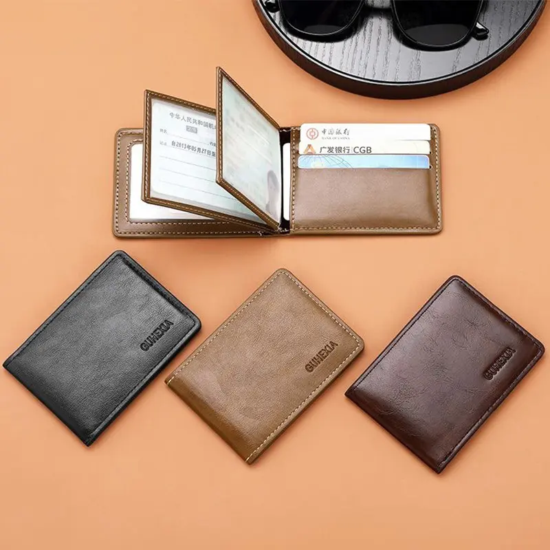 Fashion Card Holder Motor Vehicle Driving Documents Holder Slim Wallet For Men Casual Business