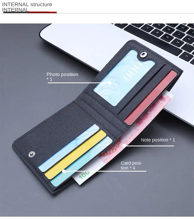Lilo Stitch Mini Thin Men Wallet Card Holder Men's Purse Coin Pouch Id Card Holder Short Canvas Card Holder Wallet