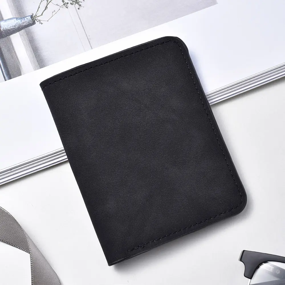 Men's Wallet Vertical Multi Card Small Wallet Driver's License Youth Mini Student Change Bag Card Bag