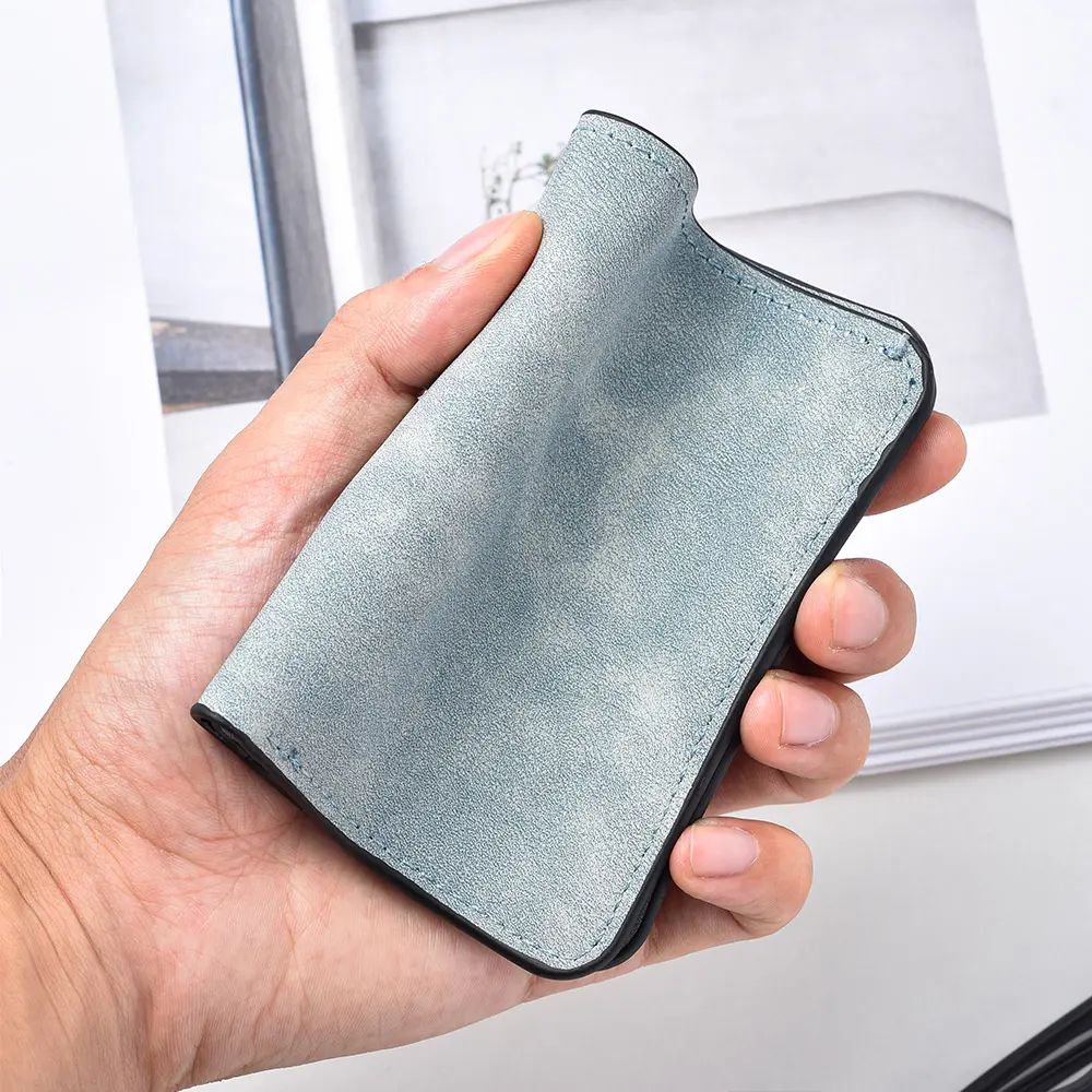 Men's Wallet Vertical Multi Card Small Wallet Driver's License Youth Mini Student Change Bag Card Bag