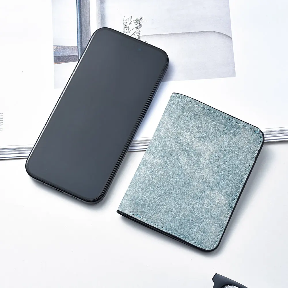Men's Wallet Vertical Multi Card Small Wallet Driver's License Youth Mini Student Change Bag Card Bag