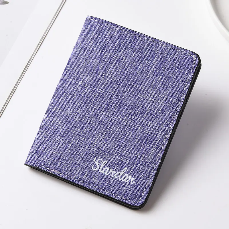 1Pc New Super Slim Soft Wallet PU Material Mini Credit Card Wallet Purse Card Holders Men Wallet Thin Small Short Skin Wallets