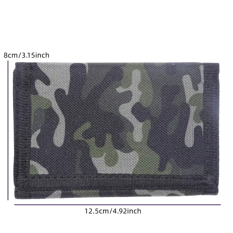 New Camouflage Mini Men's Wallet Coin Pocket Slim Purse Money Clip Bag Bank Credit Card Card Cash Holder