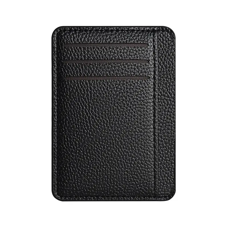 Large capacity PU card holder ultra-thin card bag, compact and exquisite multi slot student card bag, short wallet