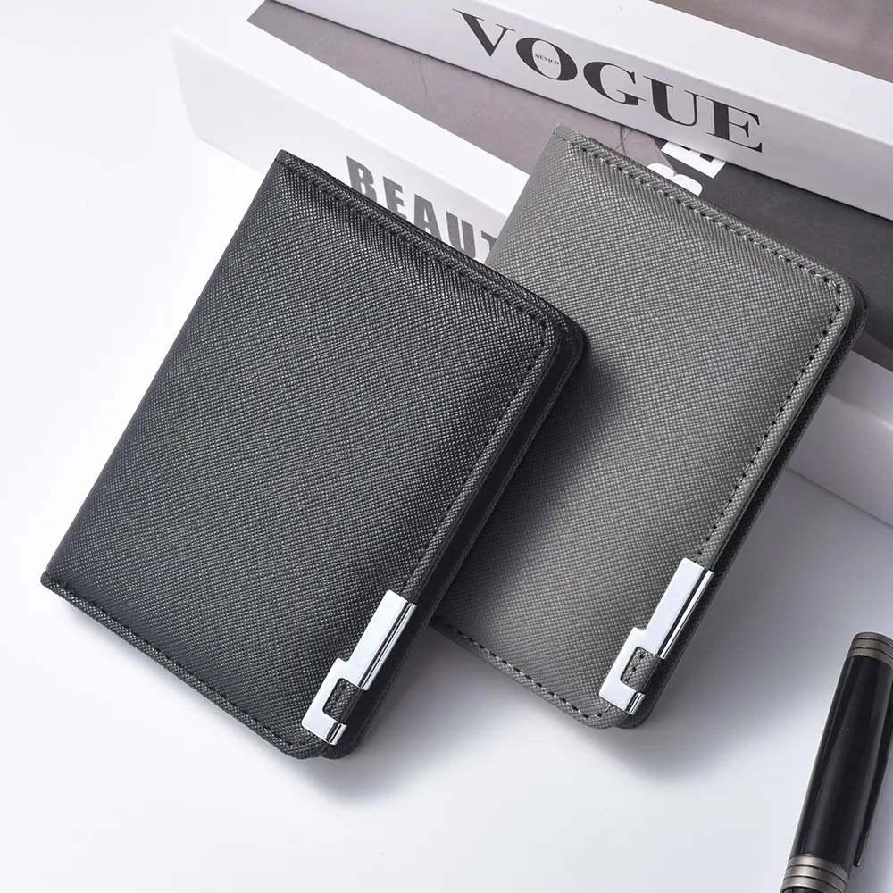 New Fashion Men's Wallet Vertical Short Business Multi-card Slot Holder Tight Men's Wallet