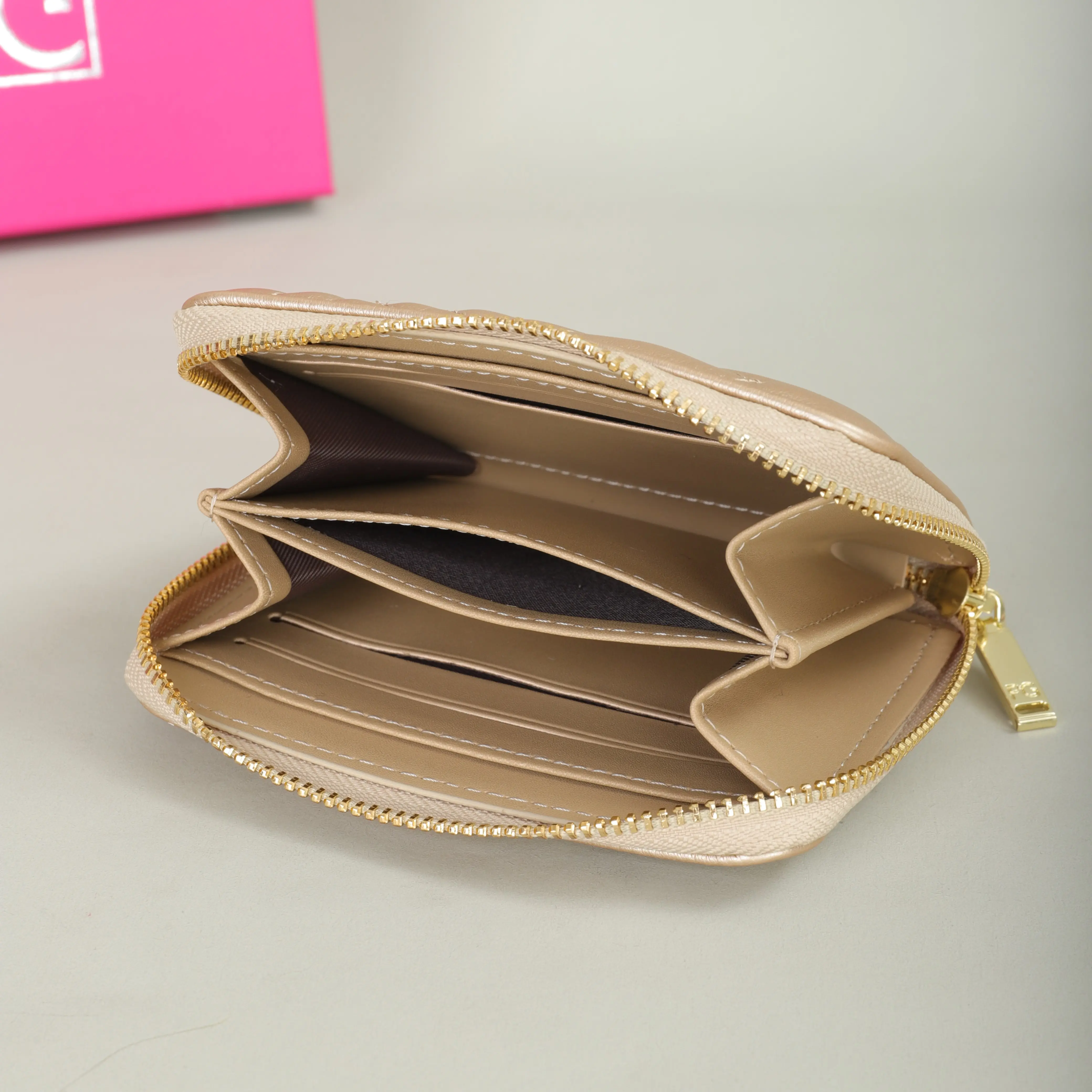 PG PATSY GARIS Fashion Classic Retro Men's and Women's Universal Wallet Letter Printed Portable Card Bag Zero Wallet Wallet