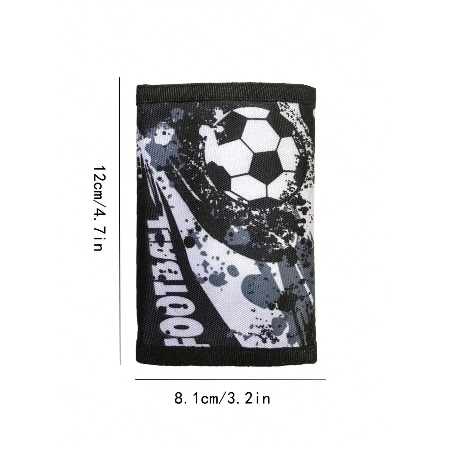Soccer Football Print Kids Wallets Boys Slim Wallet Trifold Sports with Travel Coin Purse Cards Holder Children's Gifts