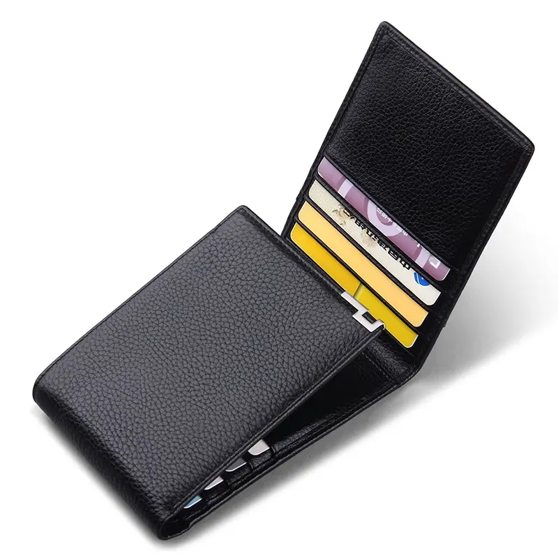 WILLIAMPOLO Men Trifold Wallet 12 Card Slots Business ID Card Holders Men's Genuine Leather Purse Zipper Coin purse wallet men