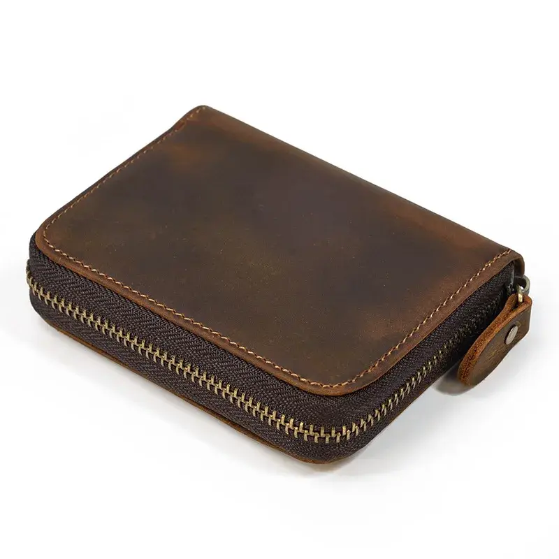 New Fashion Business Men's Alligator Wallets Cow Crazy Horse Genuine Leather Organizer Wallet Boy Brand Luxury Card Holder Purse