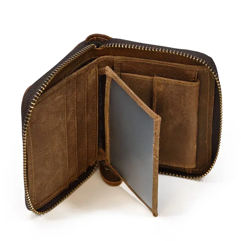 New Fashion Business Men's Alligator Wallets Cow Crazy Horse Genuine Leather Organizer Wallet Boy Brand Luxury Card Holder Purse