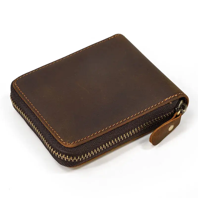 New Fashion Business Men's Alligator Wallets Cow Crazy Horse Genuine Leather Organizer Wallet Boy Brand Luxury Card Holder Purse