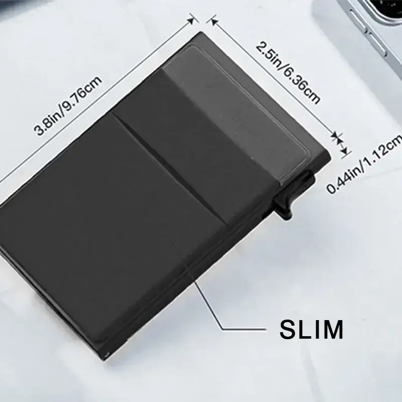 Rfid Automatic Pop Up Credit Card Holder Mini Minimalist Slim Wallets Metal Cardholer Aluminium Case Wallet Men Carteras Choice