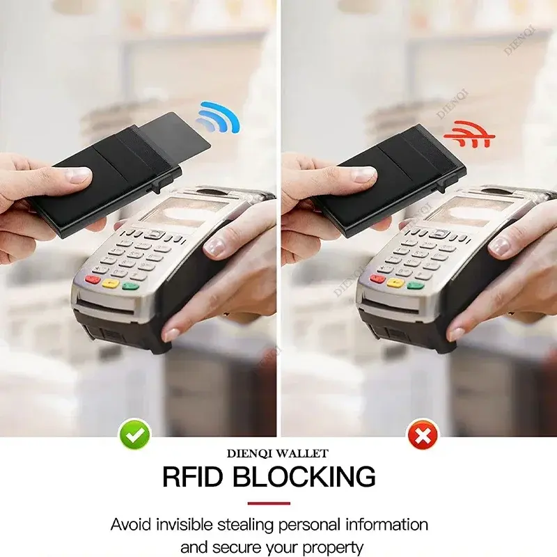 Rfid Automatic Pop Up Credit Card Holder Mini Minimalist Slim Wallets Metal Cardholer Aluminium Case Wallet Men Carteras Choice