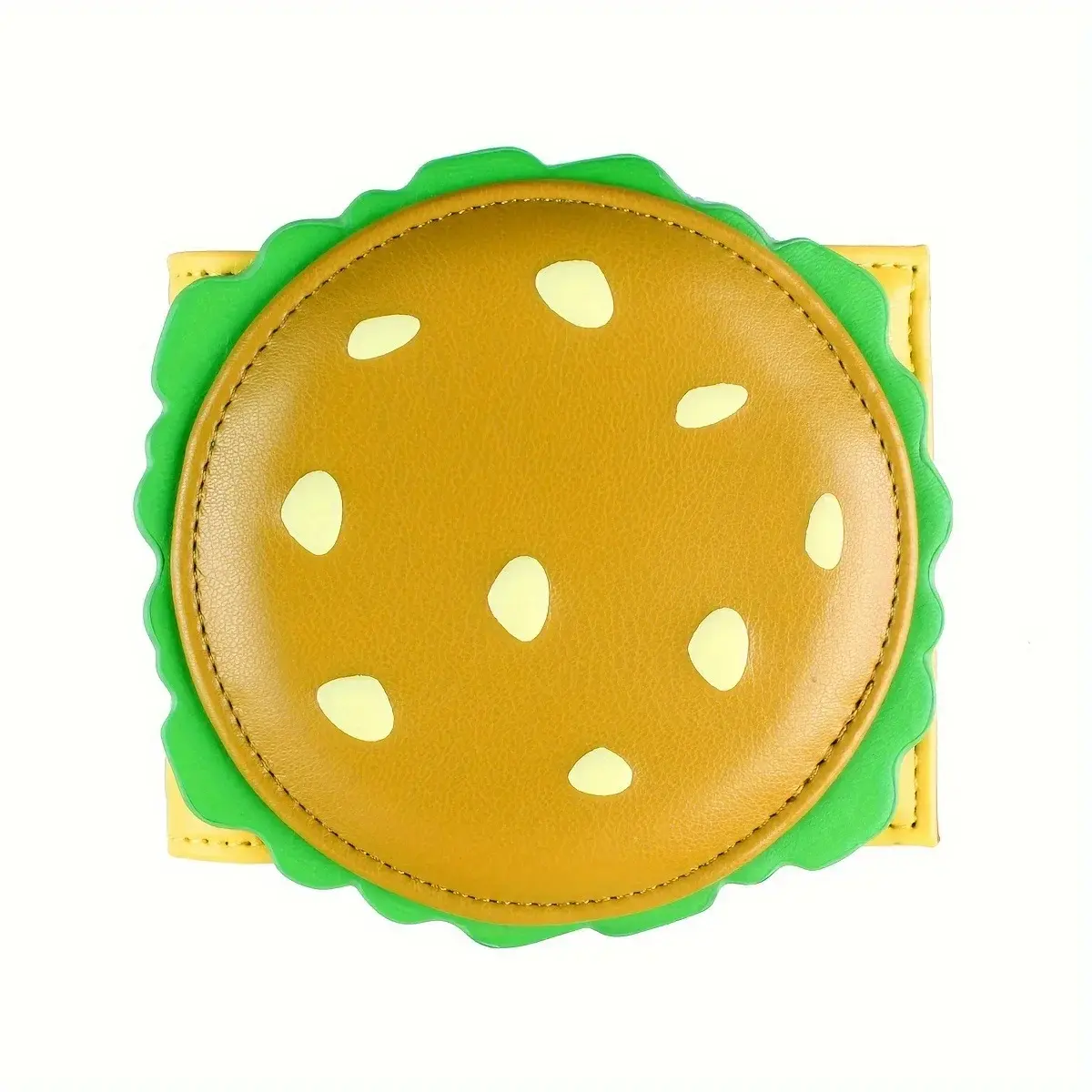 Burger Shaped Cute Women's Wallet, Designer Men's ID Card Holder Ladies Wallet Coin Purse Purses for Women Cute Wallet