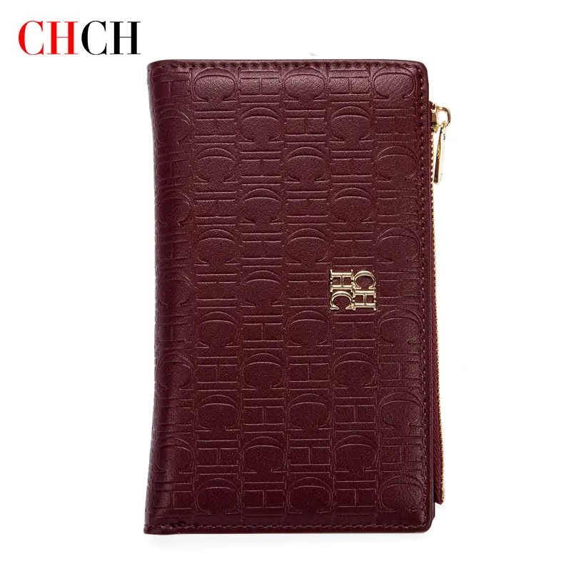 CHCH Short Wallet Women's Small Wallet Simple Square Trifold Wallet Women's Coin Purse Luxury Bag Wallets Card Holders Purse