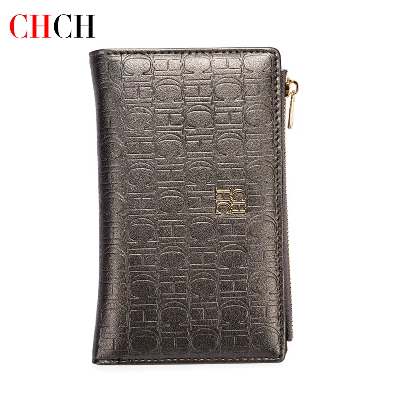 CHCH Short Wallet Women's Small Wallet Simple Square Trifold Wallet Women's Coin Purse Luxury Bag Wallets Card Holders Purse