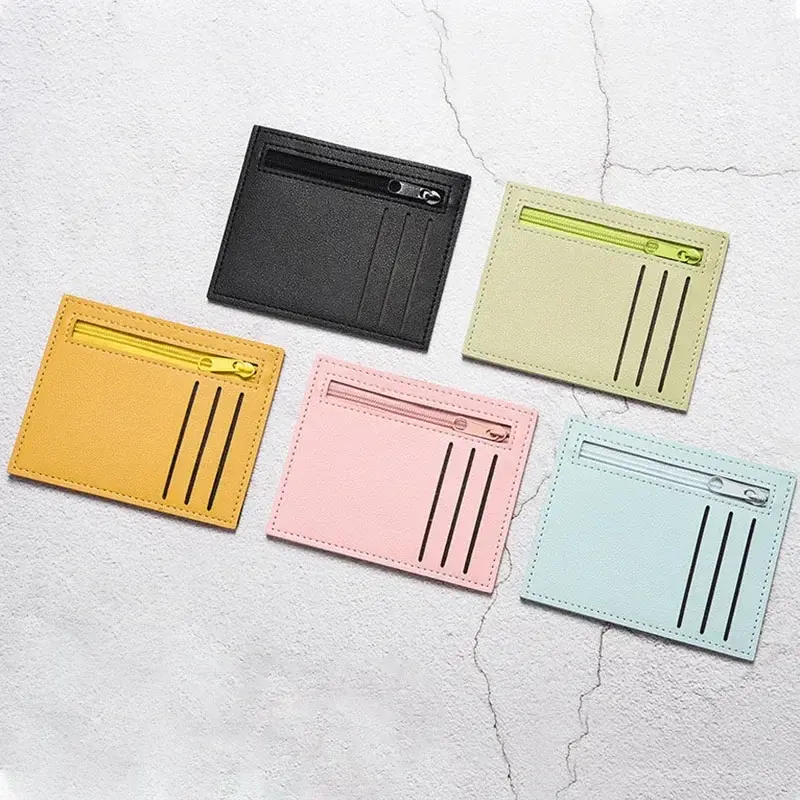 Ultra-thin Card Bag Multi-cards Slot Card Wallet Credit Card Holder Driver's License Holder Badge Holder Coin Purse Coin Pouch