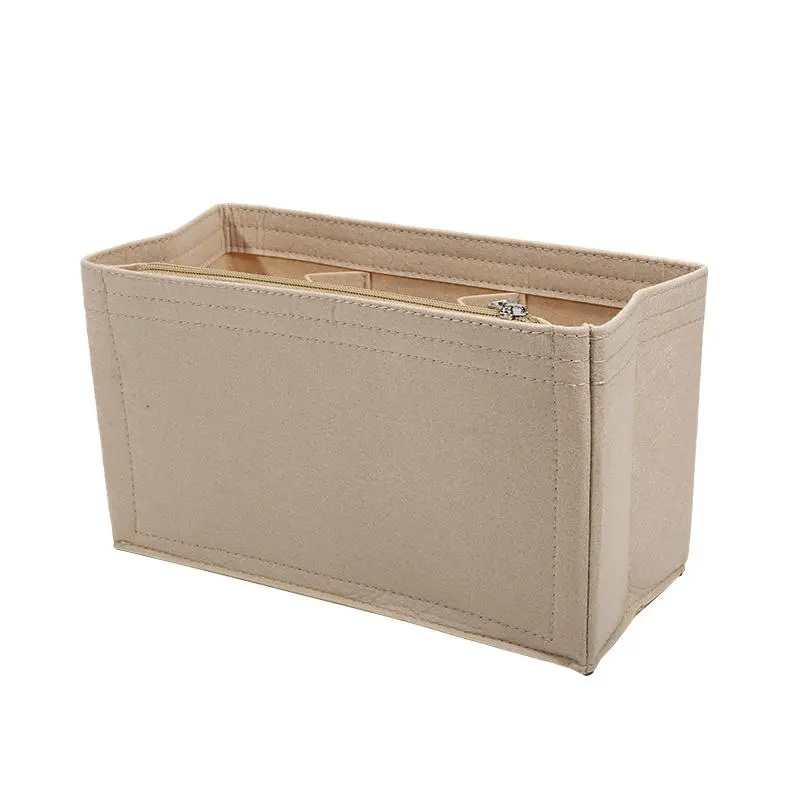 Portable Felt Insert Organizer For Bags Accessories Mini Tote Bag Womens Handbag Inner Purse Travel Cosmetic Liner Bag