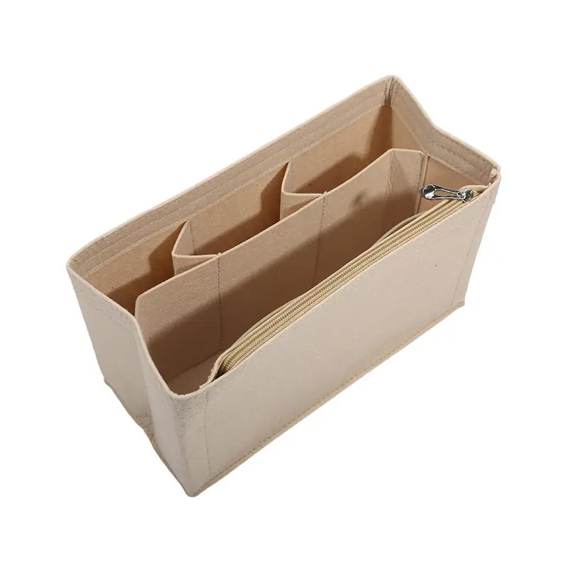 Portable Felt Insert Organizer For Bags Accessories Mini Tote Bag Womens Handbag Inner Purse Travel Cosmetic Liner Bag