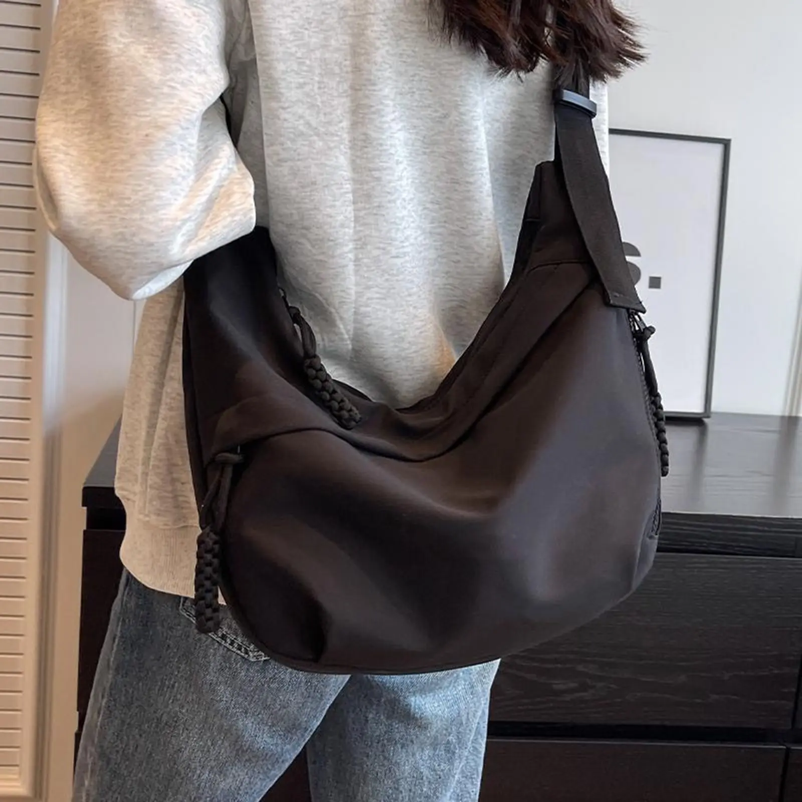 Fashion Single Shoulder Bags for women Oxford Cloth Crossbody Bags Large Capacity Commuting Crossbody Bag for Office Workers