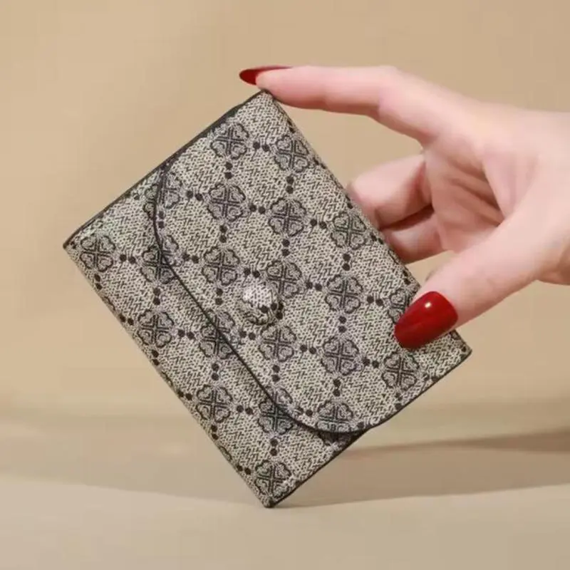 2025 Wallet Ultra-Thin Card Bag Large Capacity Card Slot Small Vintage Card Bag Multiple Card Slots Women's Small and Exquisite