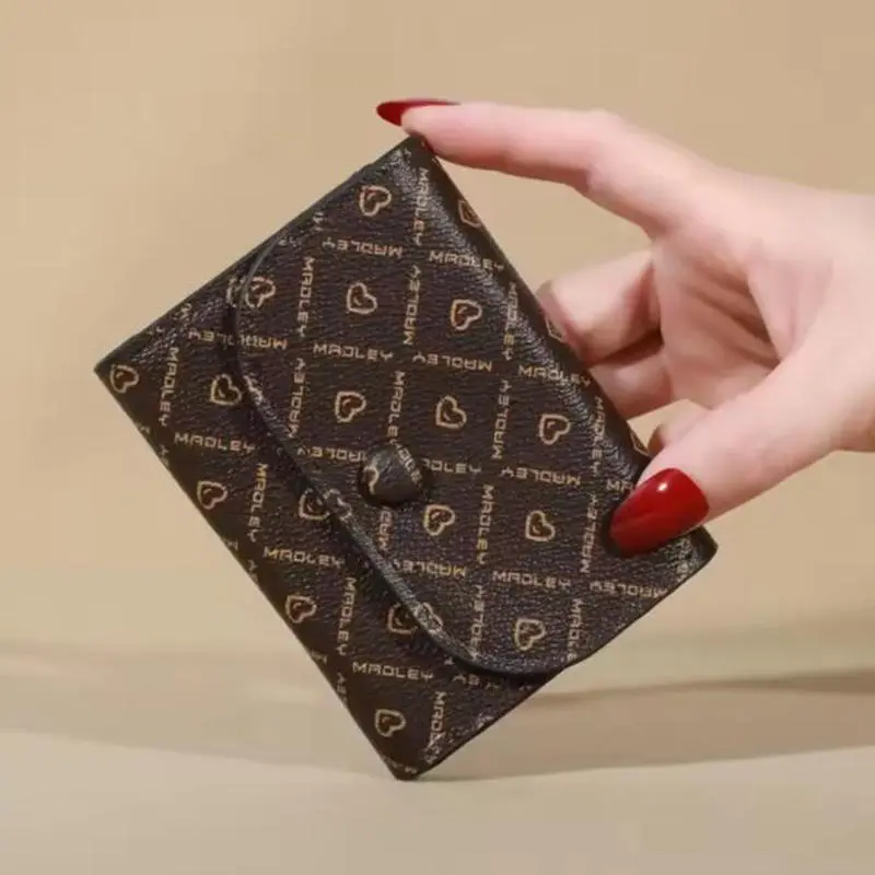 2025 Wallet Ultra-Thin Card Bag Large Capacity Card Slot Small Vintage Card Bag Multiple Card Slots Women's Small and Exquisite