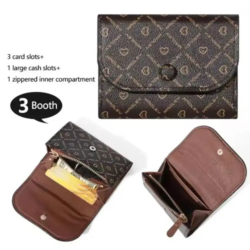 2025 Wallet Ultra-Thin Card Bag Large Capacity Card Slot Small Vintage Card Bag Multiple Card Slots Women's Small and Exquisite