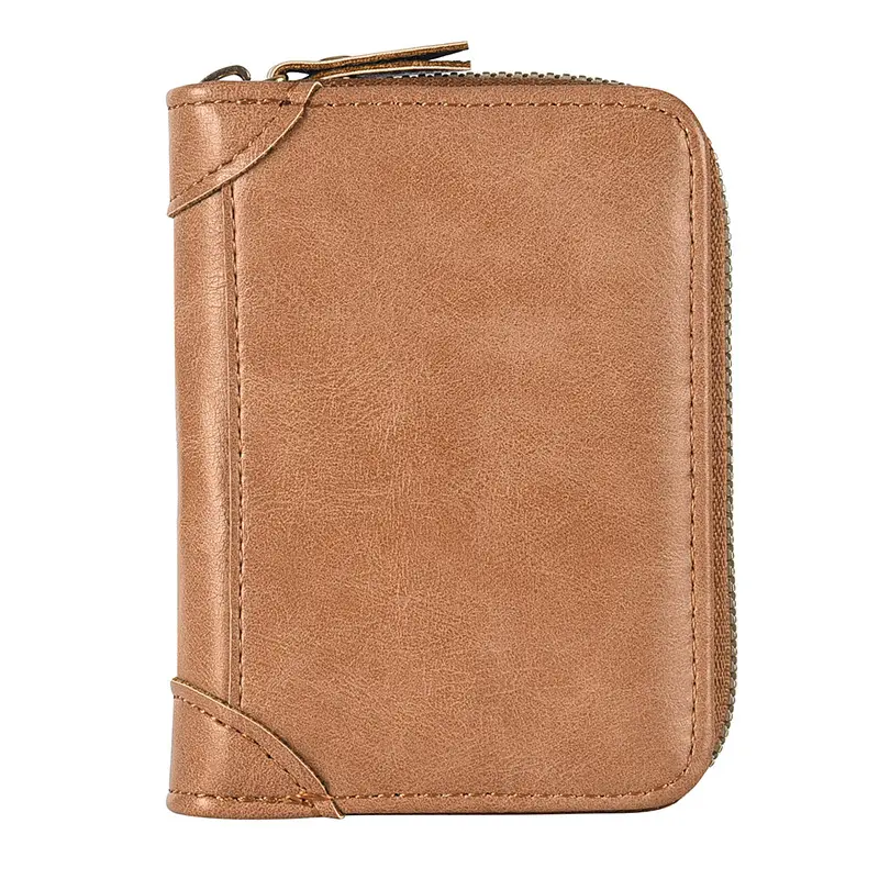 Women's Retro Large Capacity Card Holder Anti Magnetic Accordion Card Wallet