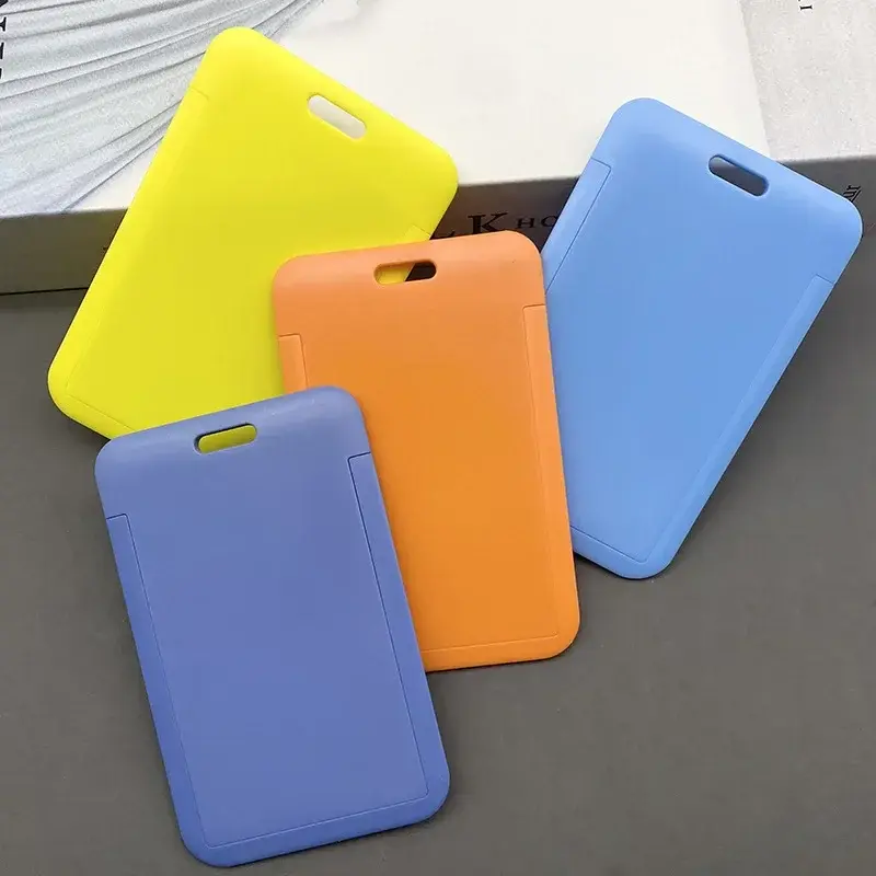 Fashion Plastic Card Cover Sleeve Unisex Business Credit ID Card Holder Student Bus Card Protect Holder Wallet Case Bag Pouch