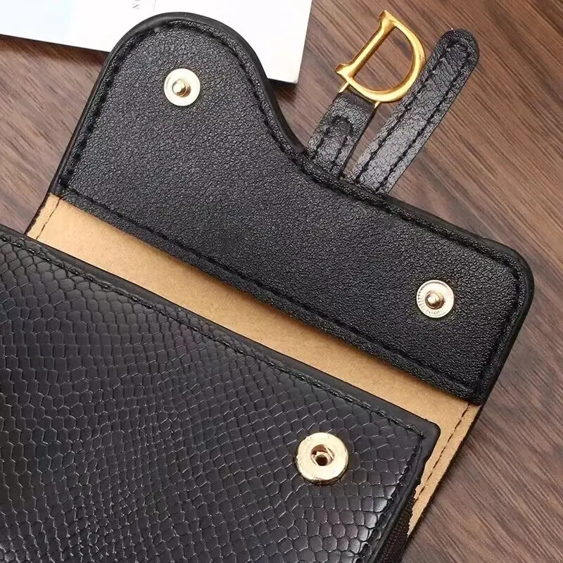 Card Bag Wallet Luxury Card Holder Korean Short Walet MiniPU Holder SmalMulti Letter Wallet Multi Functiona Clutch Women's Bag