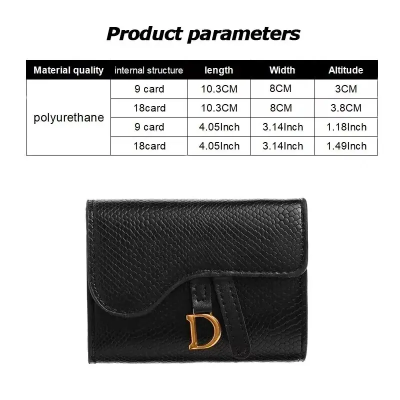 Card Bag Wallet Luxury Card Holder Korean Short Walet MiniPU Holder SmalMulti Letter Wallet Multi Functiona Clutch Women's Bag