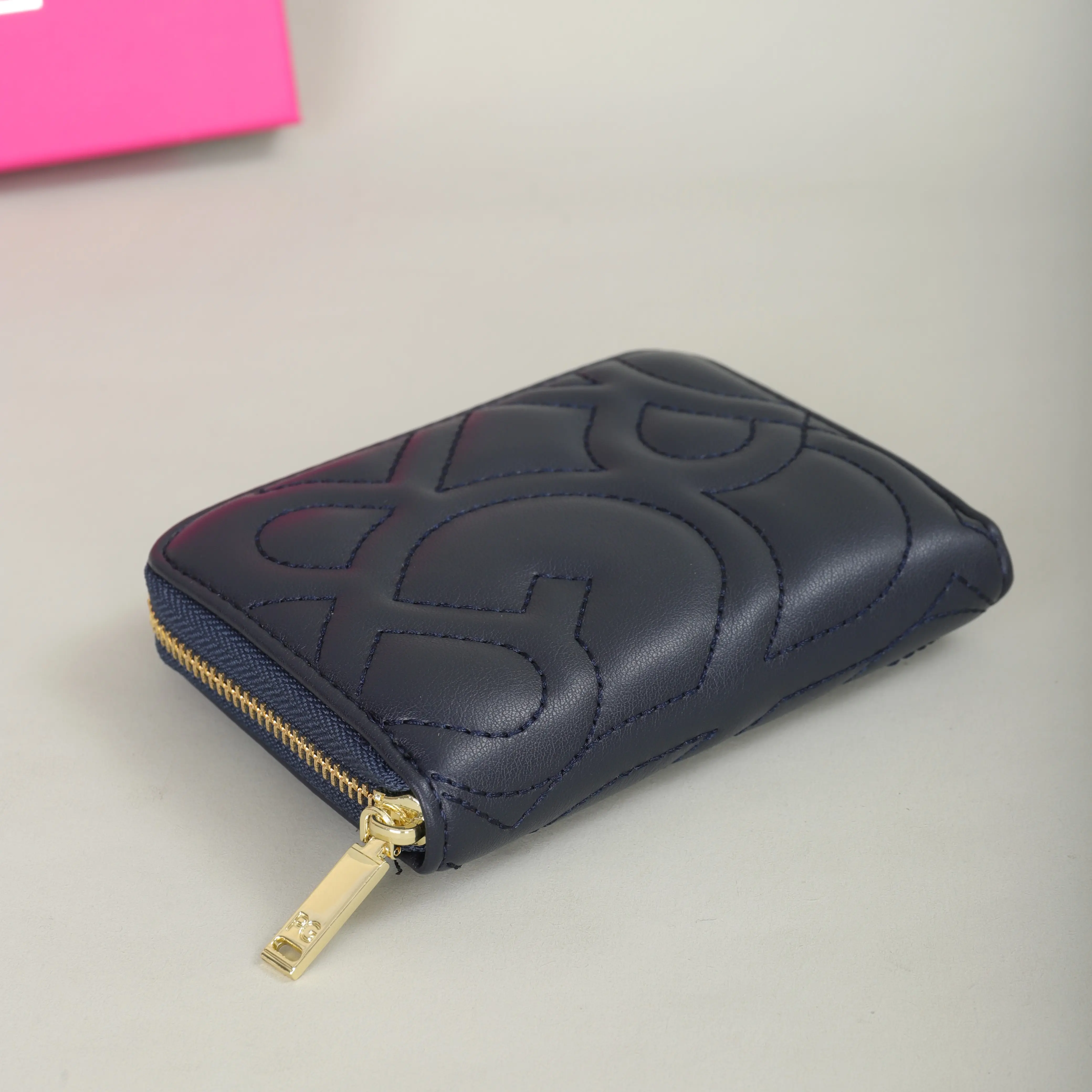PG PATSY GARIS Fashion Classic Retro Men's and Women's Universal Wallet Letter Printed Portable Card Bag Zero Wallet Wallet