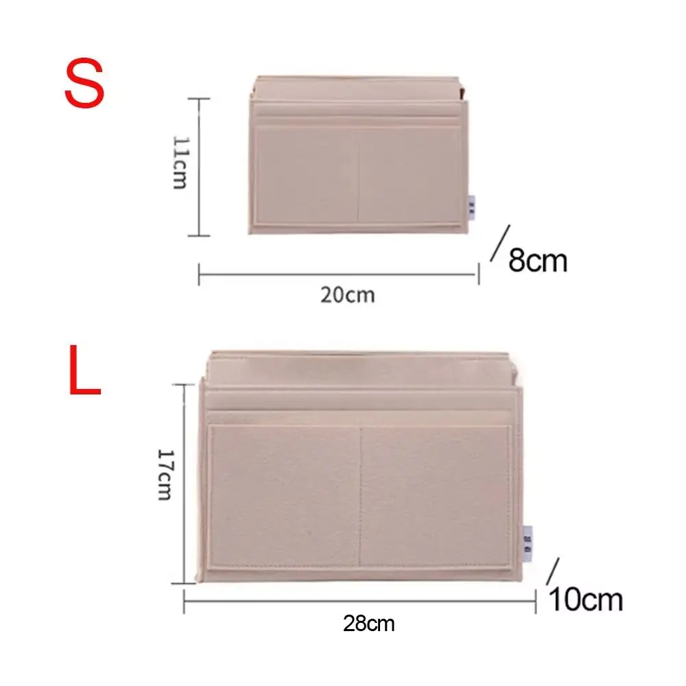 Purse Organizer Insert, Multi-Pocket Felt Bag Organizer For Women Handbag Tote Bag Purse Organizer