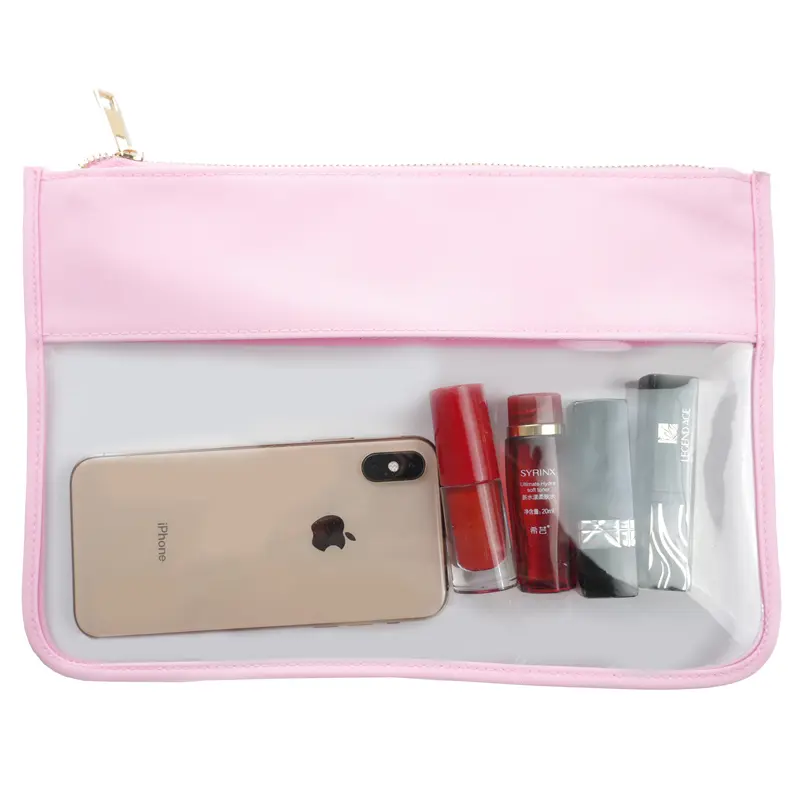 Toiletry Organizer Waterproof PVC Travel Cosmetic Portable Bag Transparent Zipper Storage bag  Female Wash Makeup Snacks Bag