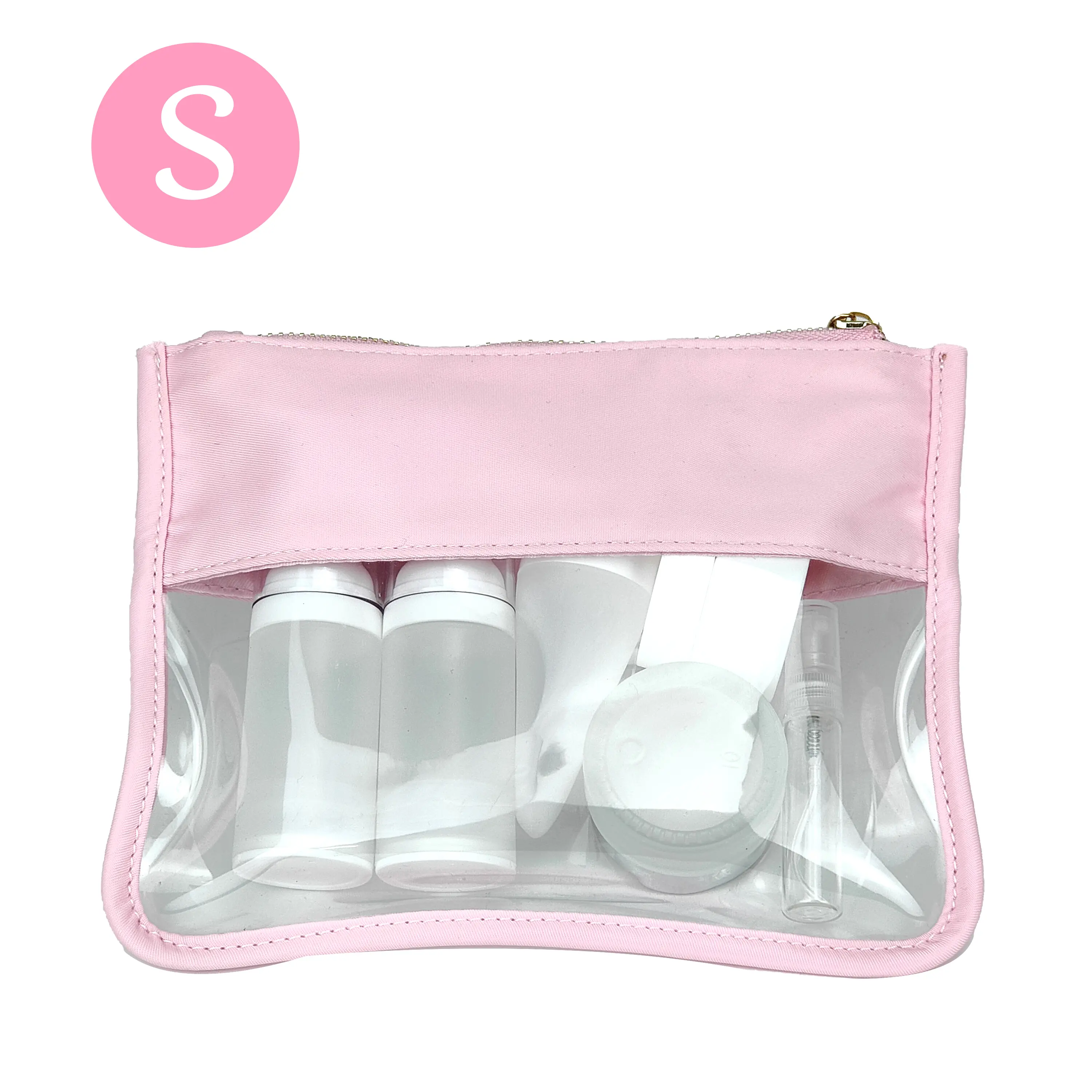 Toiletry Organizer Waterproof PVC Travel Cosmetic Portable Bag Transparent Zipper Storage bag  Female Wash Makeup Snacks Bag