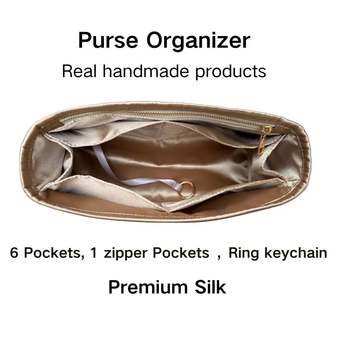 Purse Organizer Silky Smooth,Silk,Luxury Handbag Tote in Bag Shapers, Women- Fits Birkin25/30/35/40 Bags