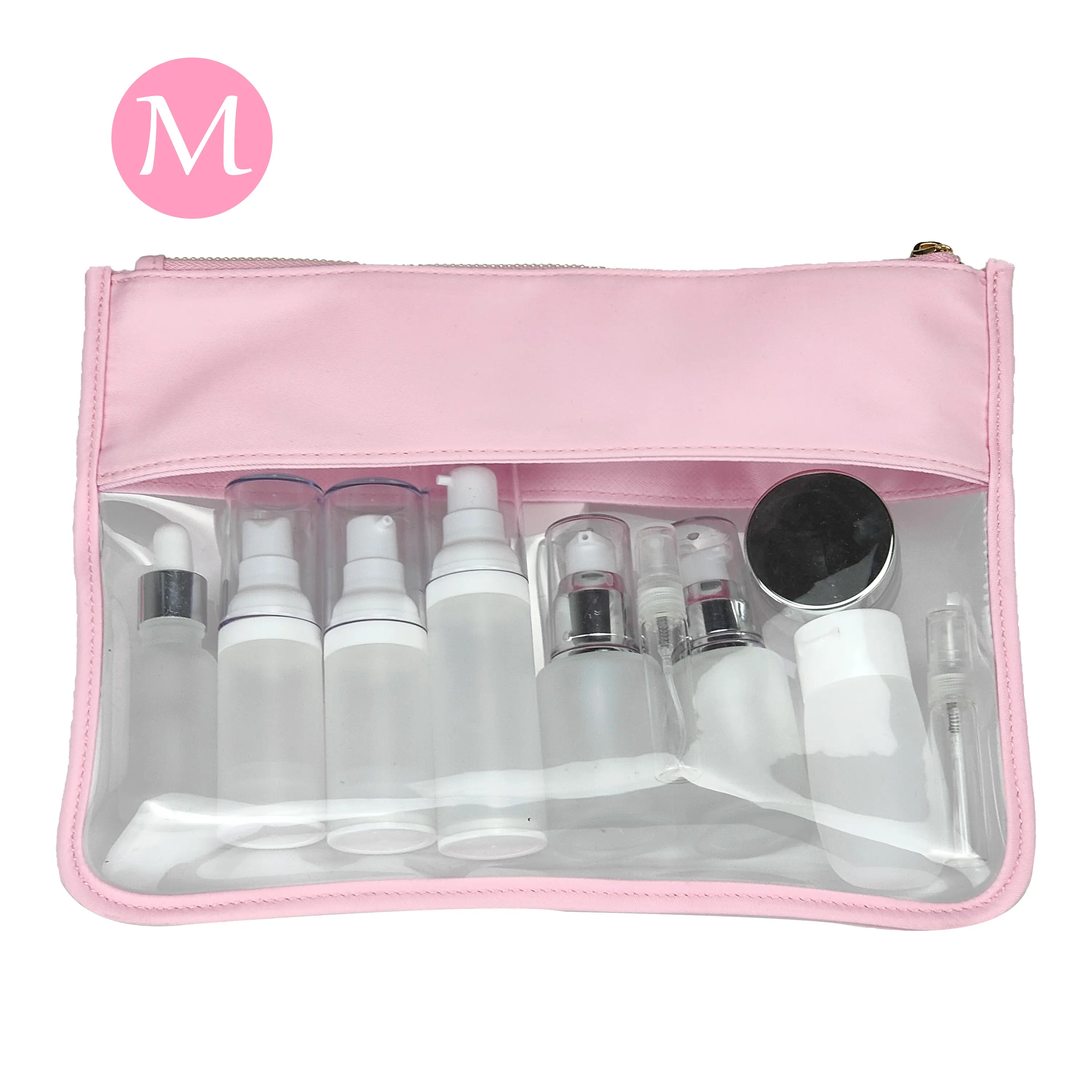 Toiletry Organizer Waterproof PVC Travel Cosmetic Portable Bag Transparent Zipper Storage bag  Female Wash Makeup Snacks Bag
