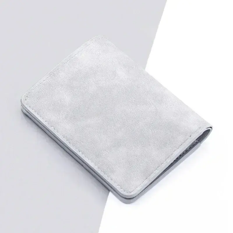 Men/Women fashion wallet ID/credit card holder wallet for men Multi-card bagholder two fold small wallet black/gray coin purse