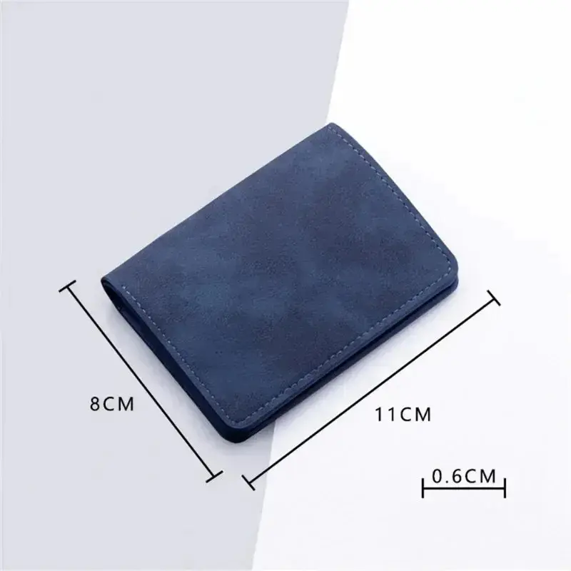 Men/Women fashion wallet ID/credit card holder wallet for men Multi-card bagholder two fold small wallet black/gray coin purse